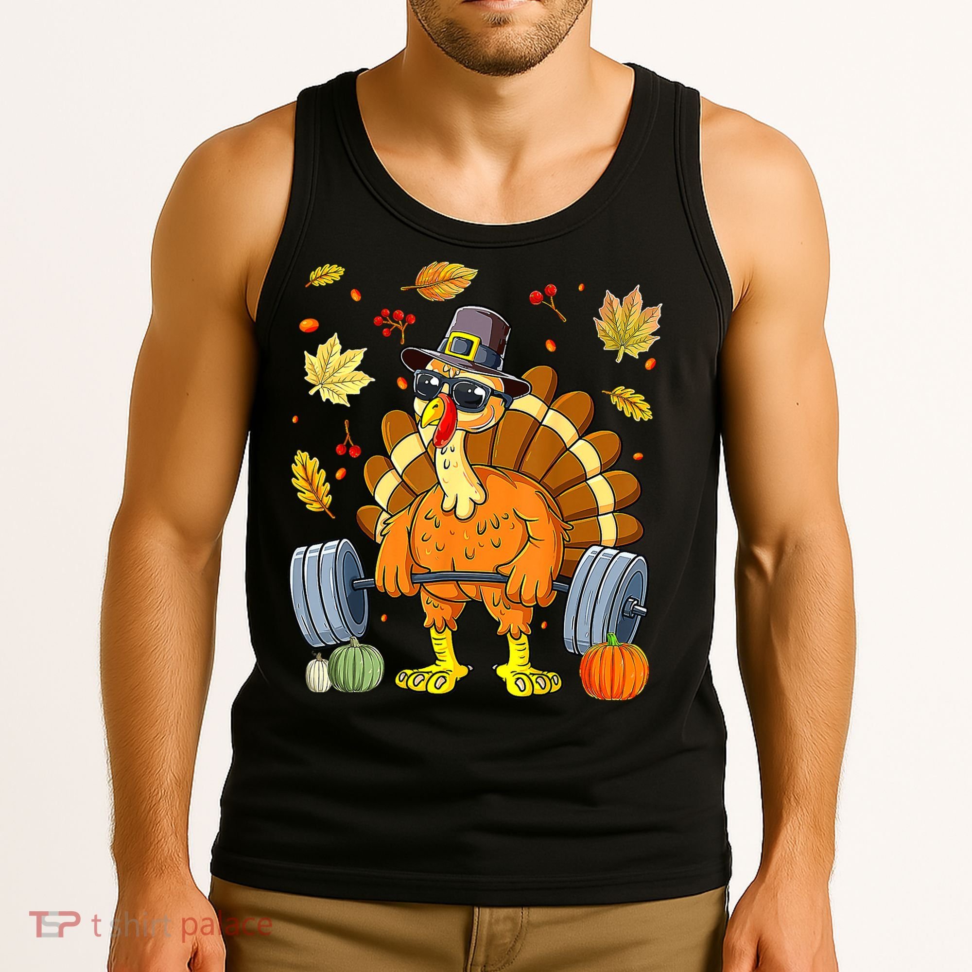 Turkey Fitness Thanksgiving Day Tank Top