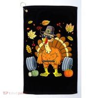 Turkey Fitness Thanksgiving Day Golf Towel thumb 0