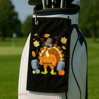 Turkey Fitness Thanksgiving Day Golf Towel thumb 2