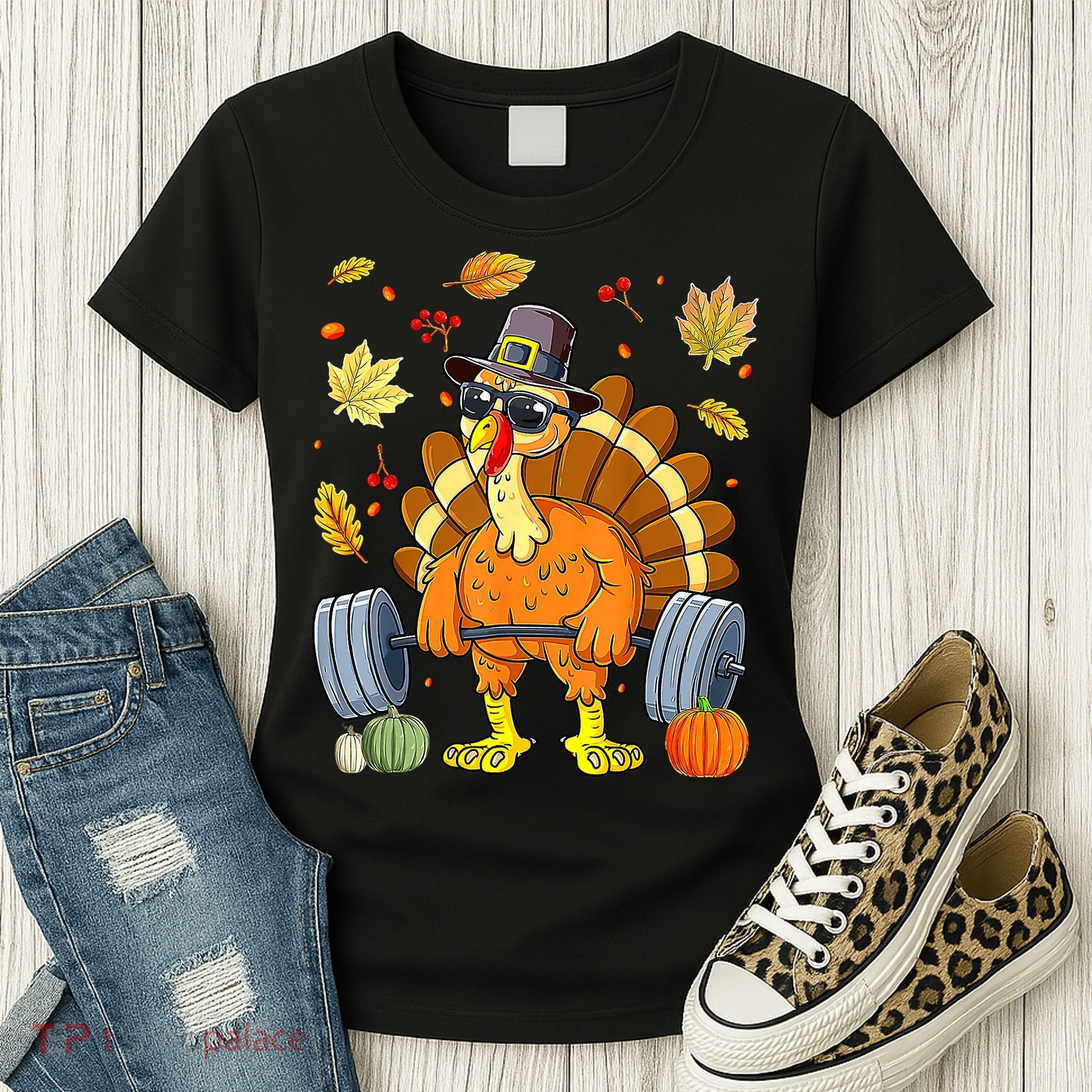 Turkey Fitness Thanksgiving Day Women's T-Shirt