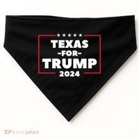 Texas For Trump 2024 USA-Made Doggie Bandana thumb 0