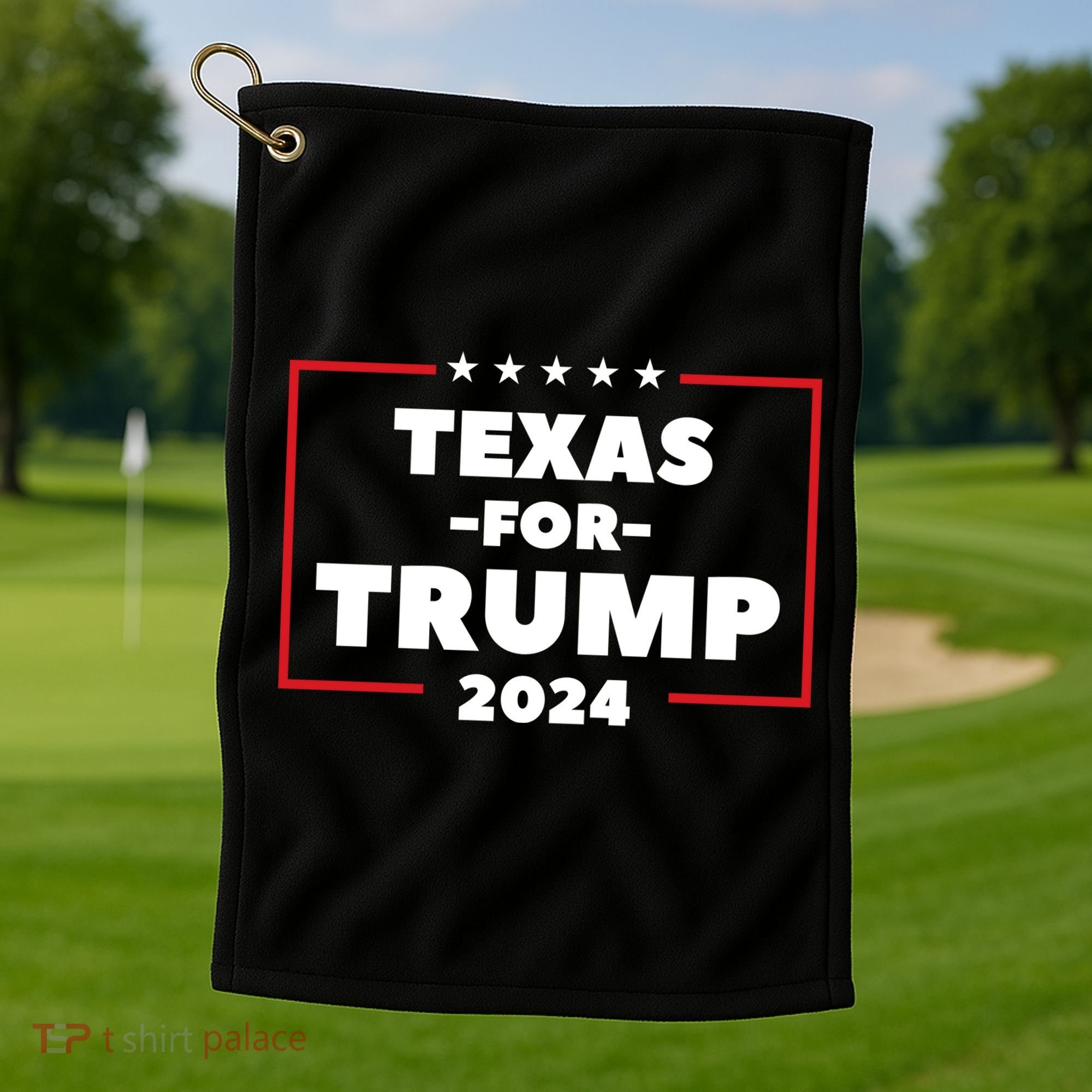 Texas For Trump 2024 Golf Towel