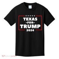 Texas For Trump 2024 Kids T-Shirt thumb 0