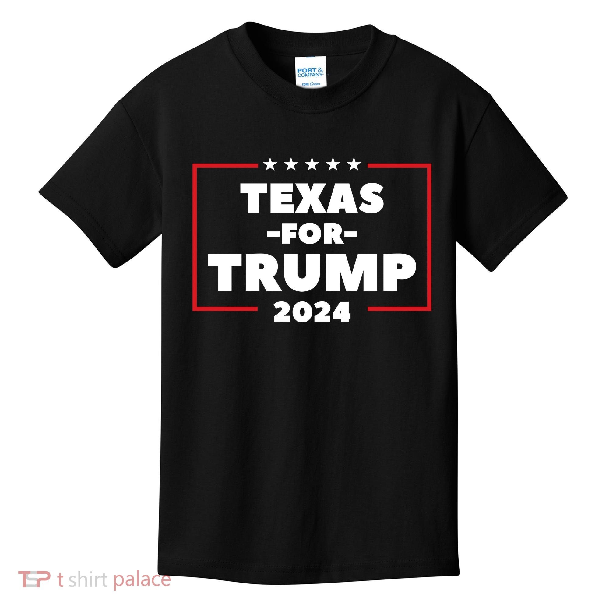 Texas For Trump 2024 Kids T-Shirt