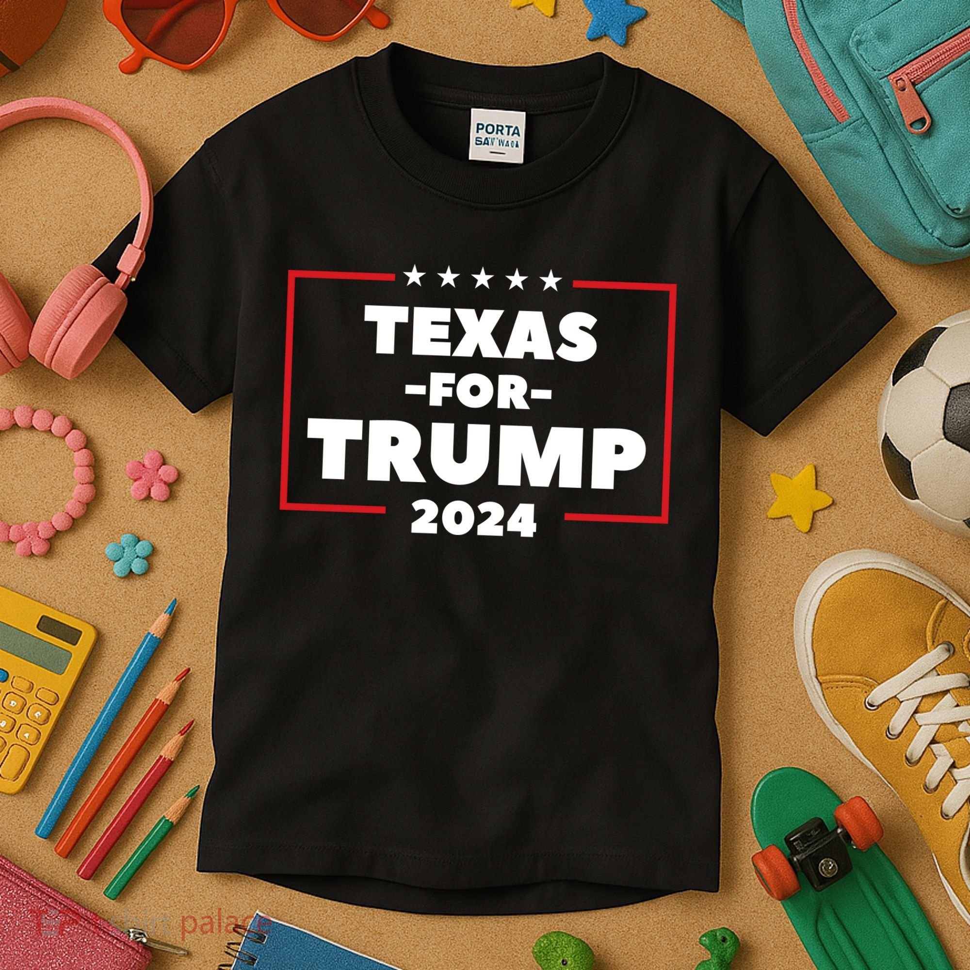 Texas For Trump 2024 Kids T-Shirt