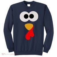 Turkey Face Thanksgiving Matching Family Costume Autumn Sweatshirt thumb 0