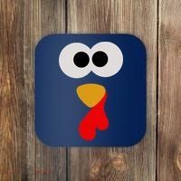 Turkey Face Thanksgiving Matching Family Costume Autumn Coaster thumb 0