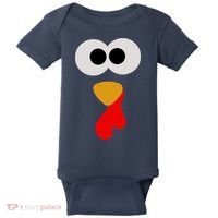 Turkey Face Thanksgiving Matching Family Costume Autumn Baby Bodysuit thumb 0