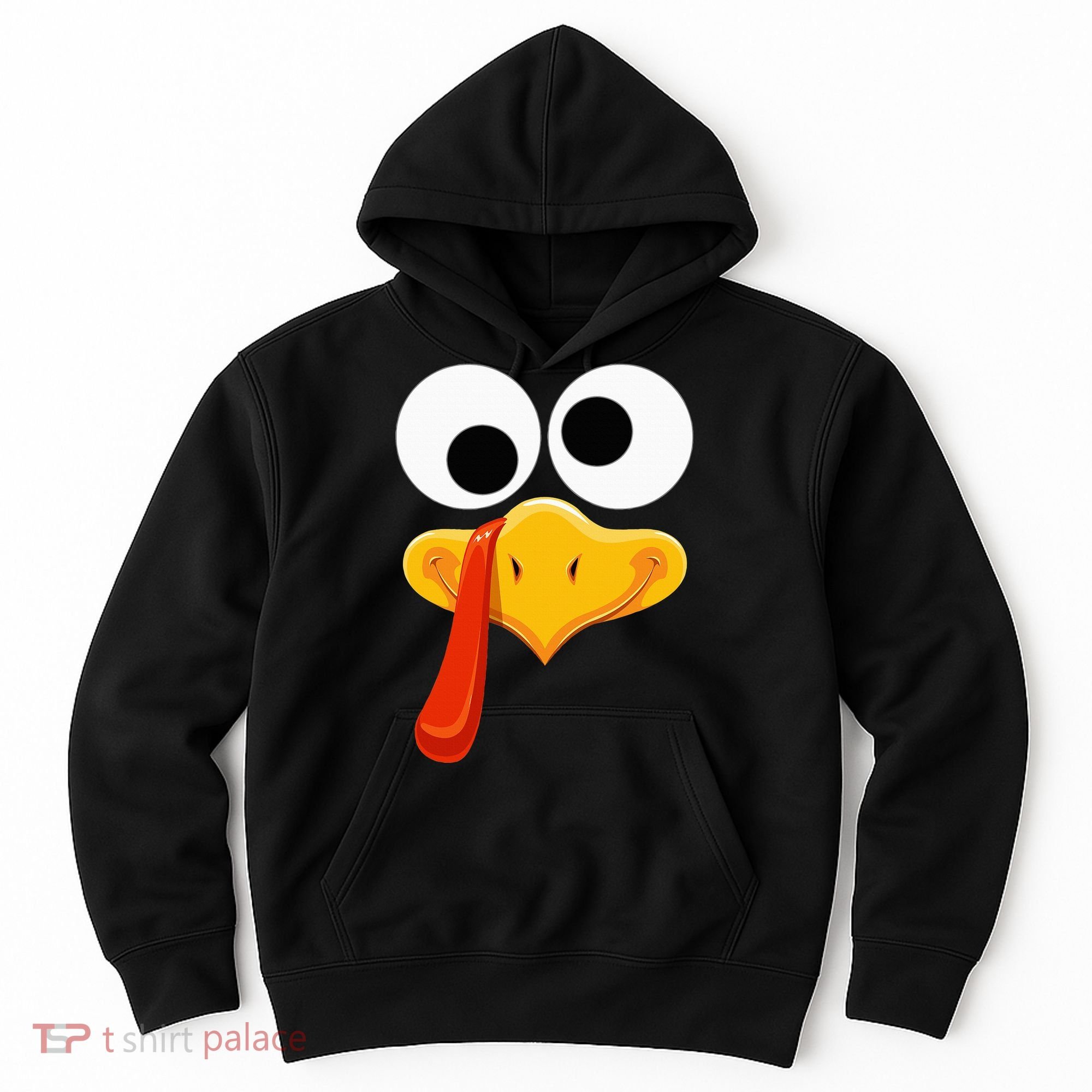 Turkey Face Thanksgiving Costume Family Outfits Matching Fun Hoodie