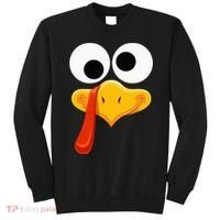 Turkey Face Thanksgiving Costume Family Outfits Matching Fun Sweatshirt thumb 0