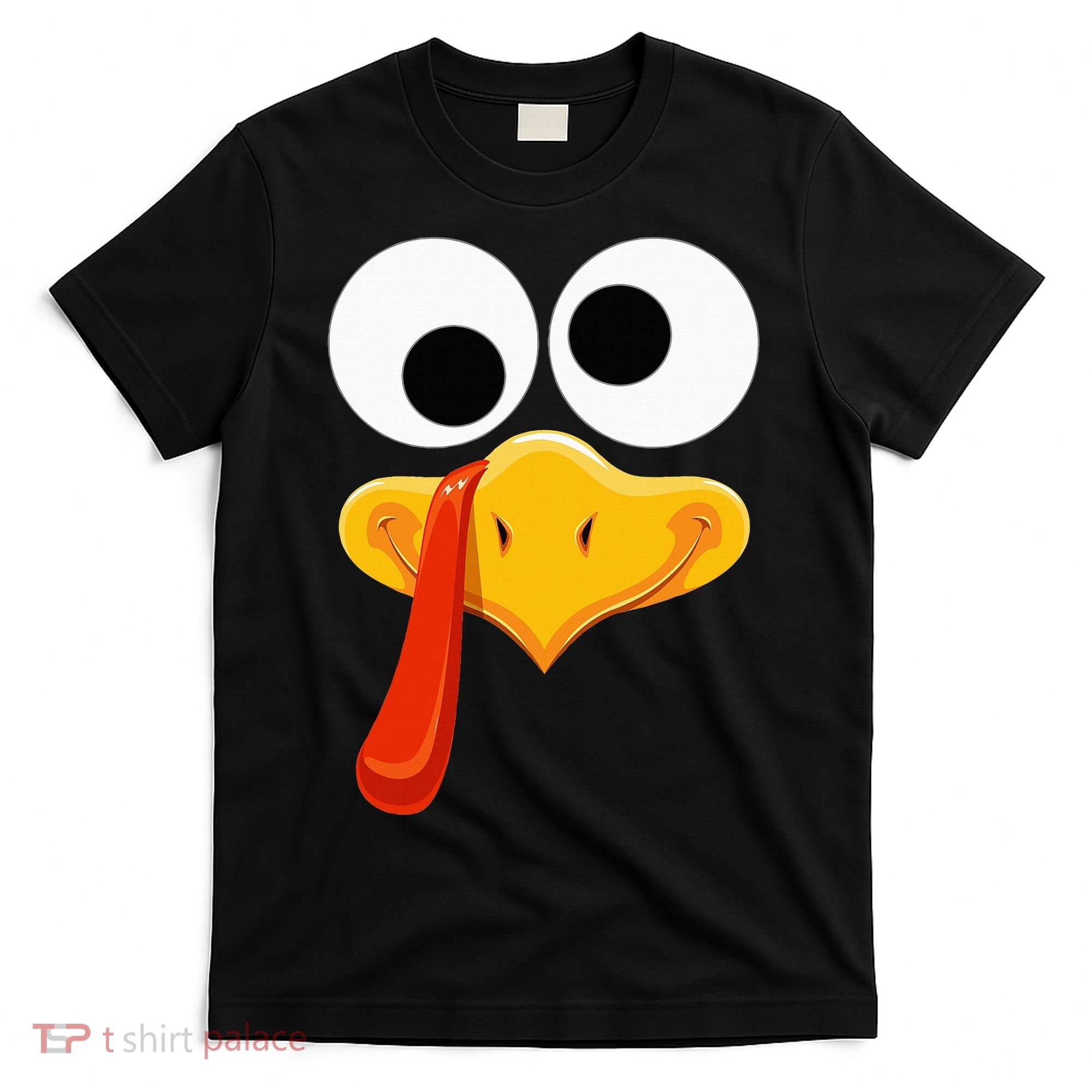 Turkey Face Thanksgiving Costume Family Outfits Matching Fun T-Shirt