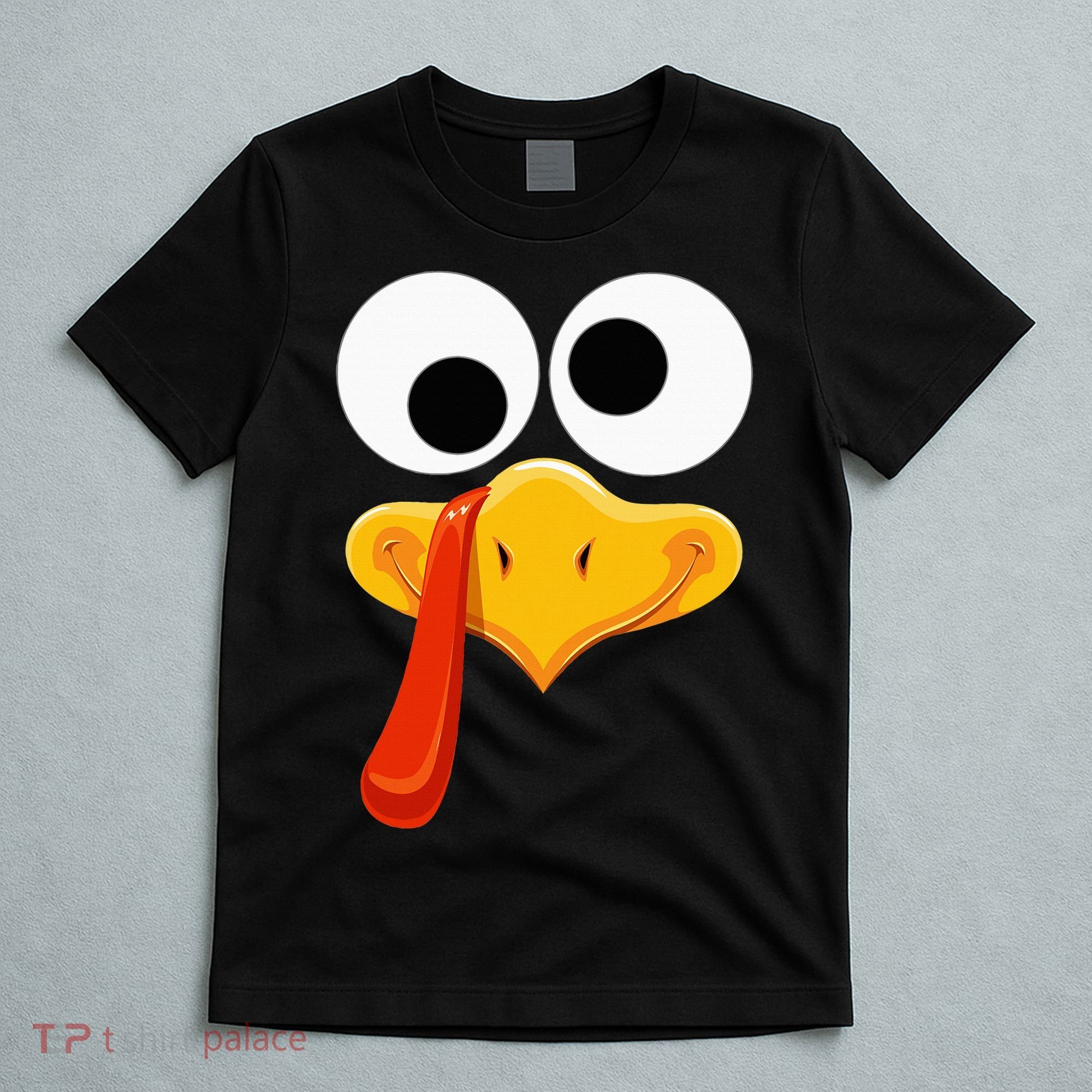 Turkey Face Thanksgiving Costume Family Outfits Matching Fun T-Shirt