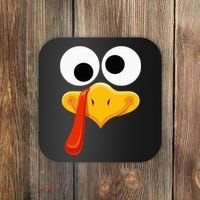 Turkey Face Thanksgiving Costume Family Outfits Matching Fun Coaster thumb 0