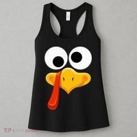 Turkey Face Thanksgiving Costume Family Outfits Matching Fun Women's Tank Top thumb 3
