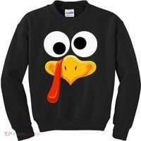 Turkey Face Thanksgiving Costume Family Outfits Matching Fun Kids Sweatshirt thumb 0