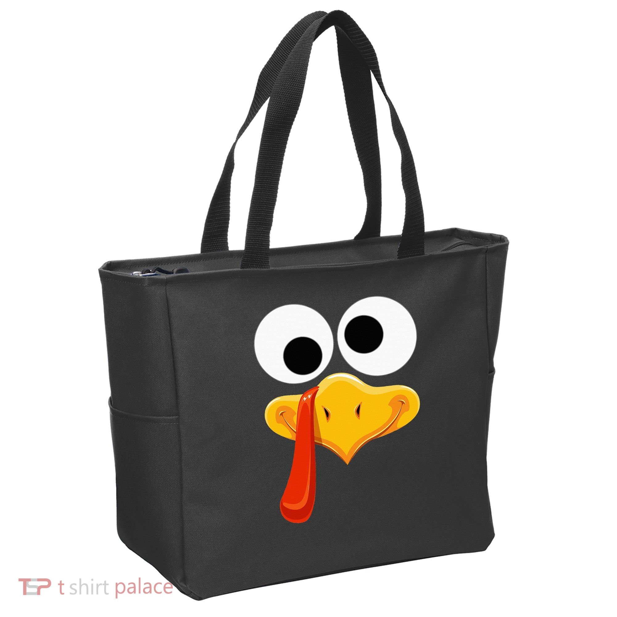 Turkey Face Thanksgiving Costume Family Outfits Matching Fun Tote Bag