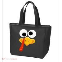 Turkey Face Thanksgiving Costume Family Outfits Matching Fun Tote Bag thumb 3