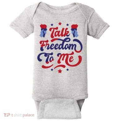Talk Freedom To Me Baby Bodysuit