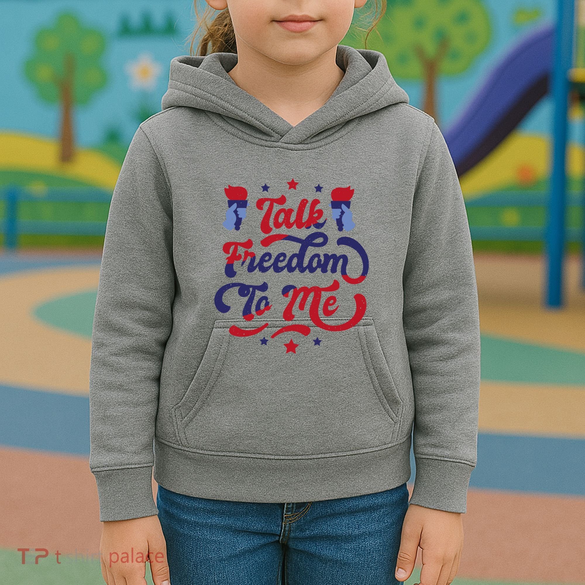 Talk Freedom To Me Kids Hoodie
