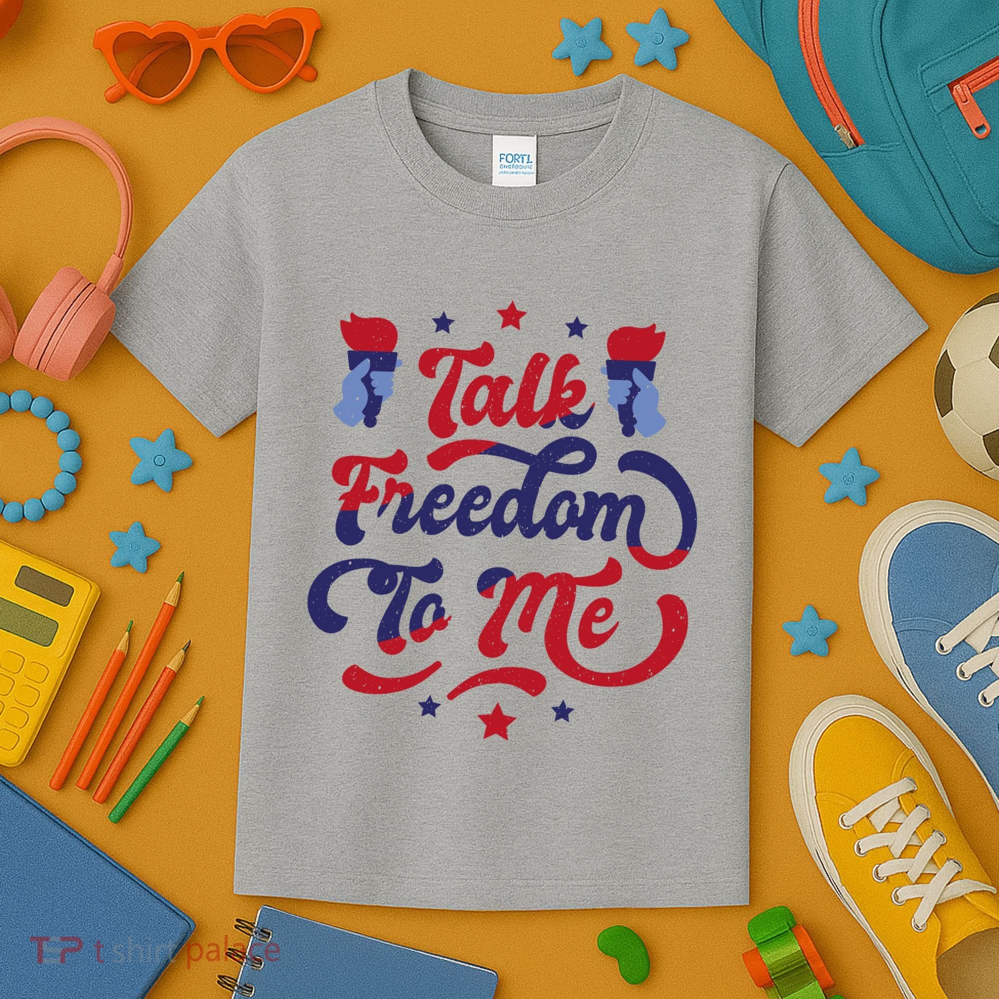 Talk Freedom To Me Kids T-Shirt