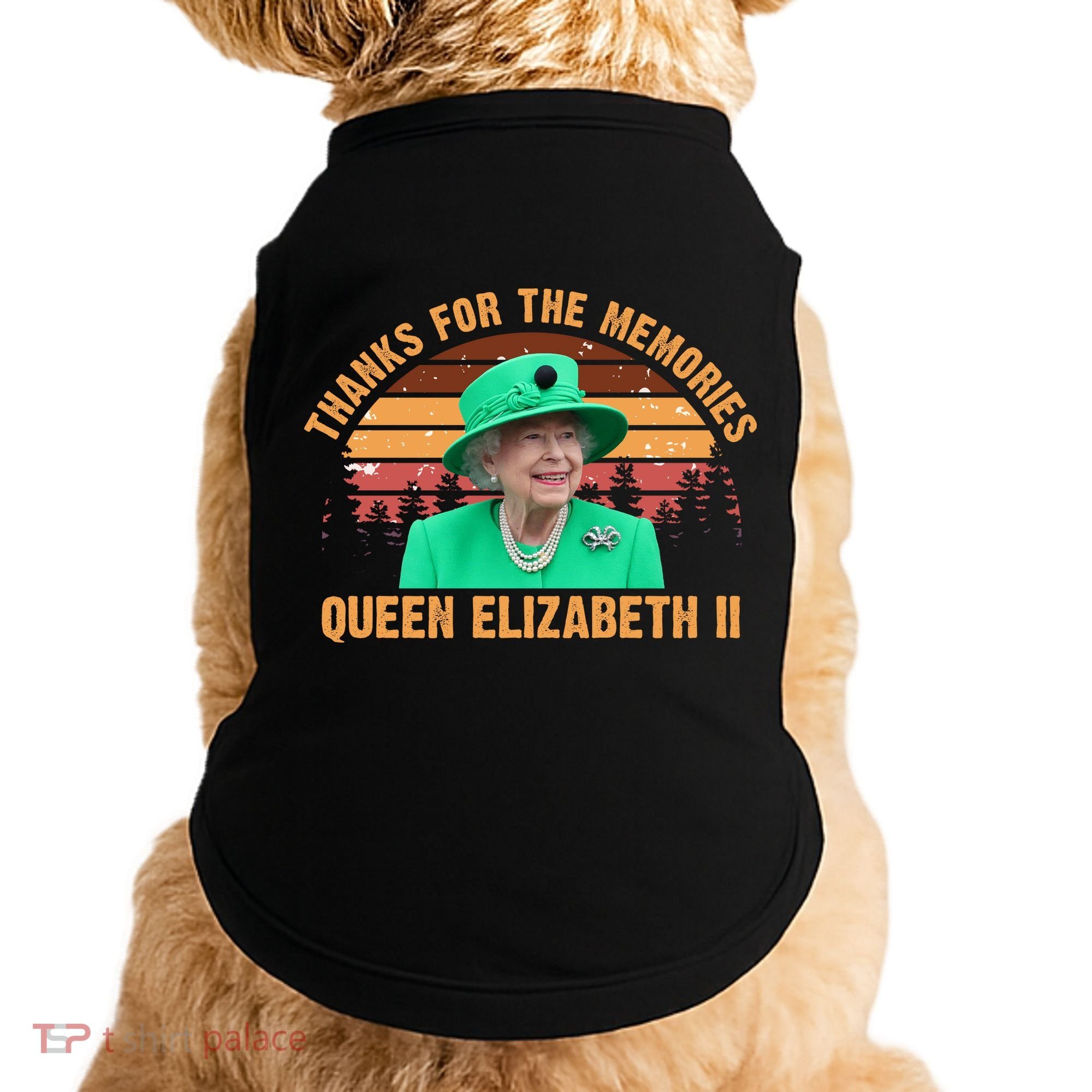 Thanks For The Memories Queen Elizabeth II Doggie Tank