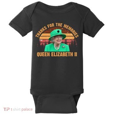 Thanks For The Memories Queen Elizabeth II Baby Bodysuit