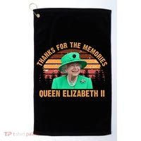 Thanks For The Memories Queen Elizabeth II Golf Towel thumb 0