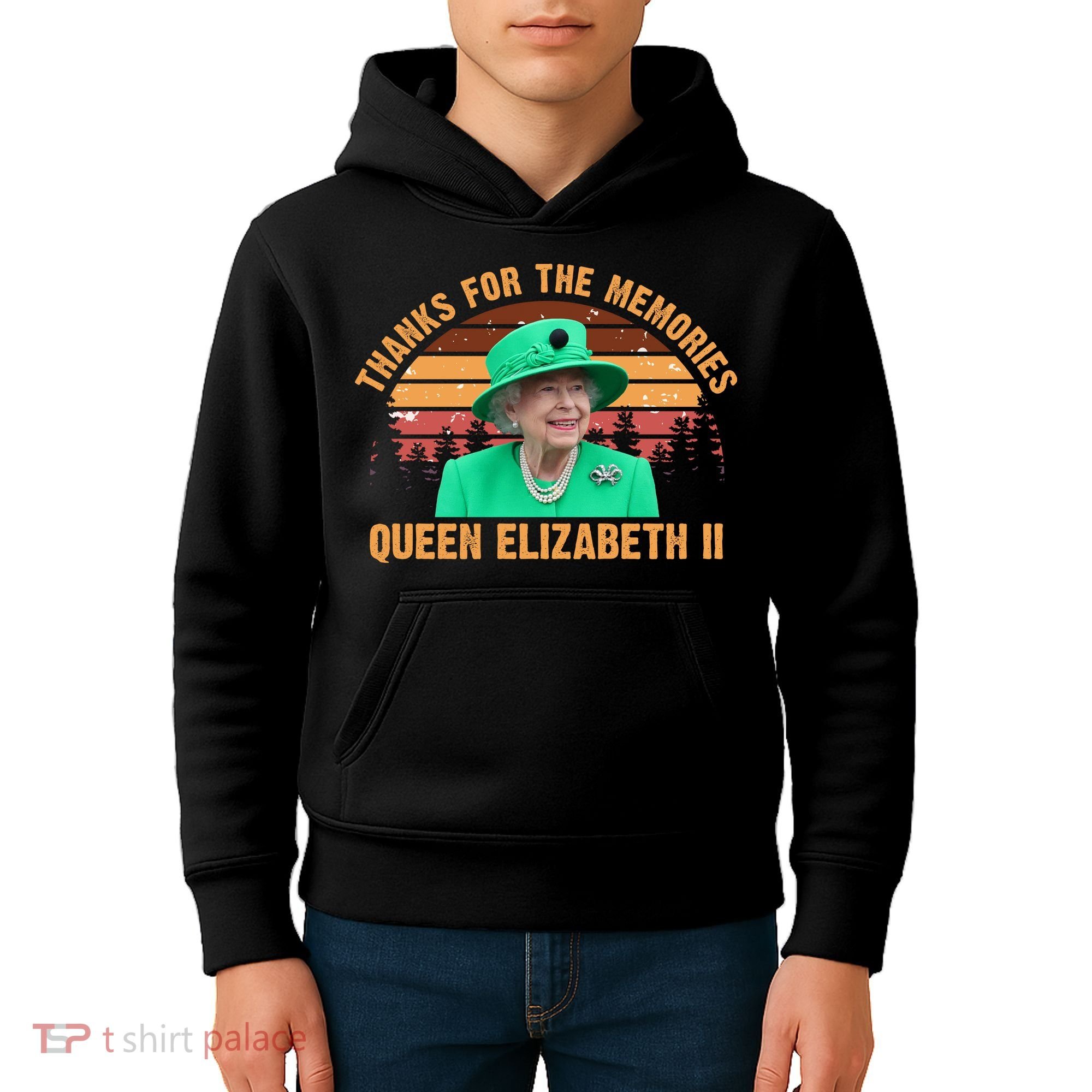 Thanks For The Memories Queen Elizabeth II Kids Hoodie