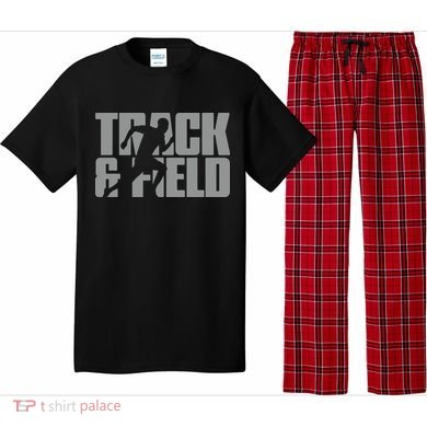 Track Field Themed Design Graphic Track Field Pajama Set