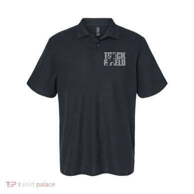 Track Field Themed Design Graphic Track Field Polo