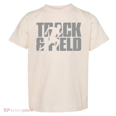 Track Field Themed Design Graphic Track Field Toddler T-Shirt