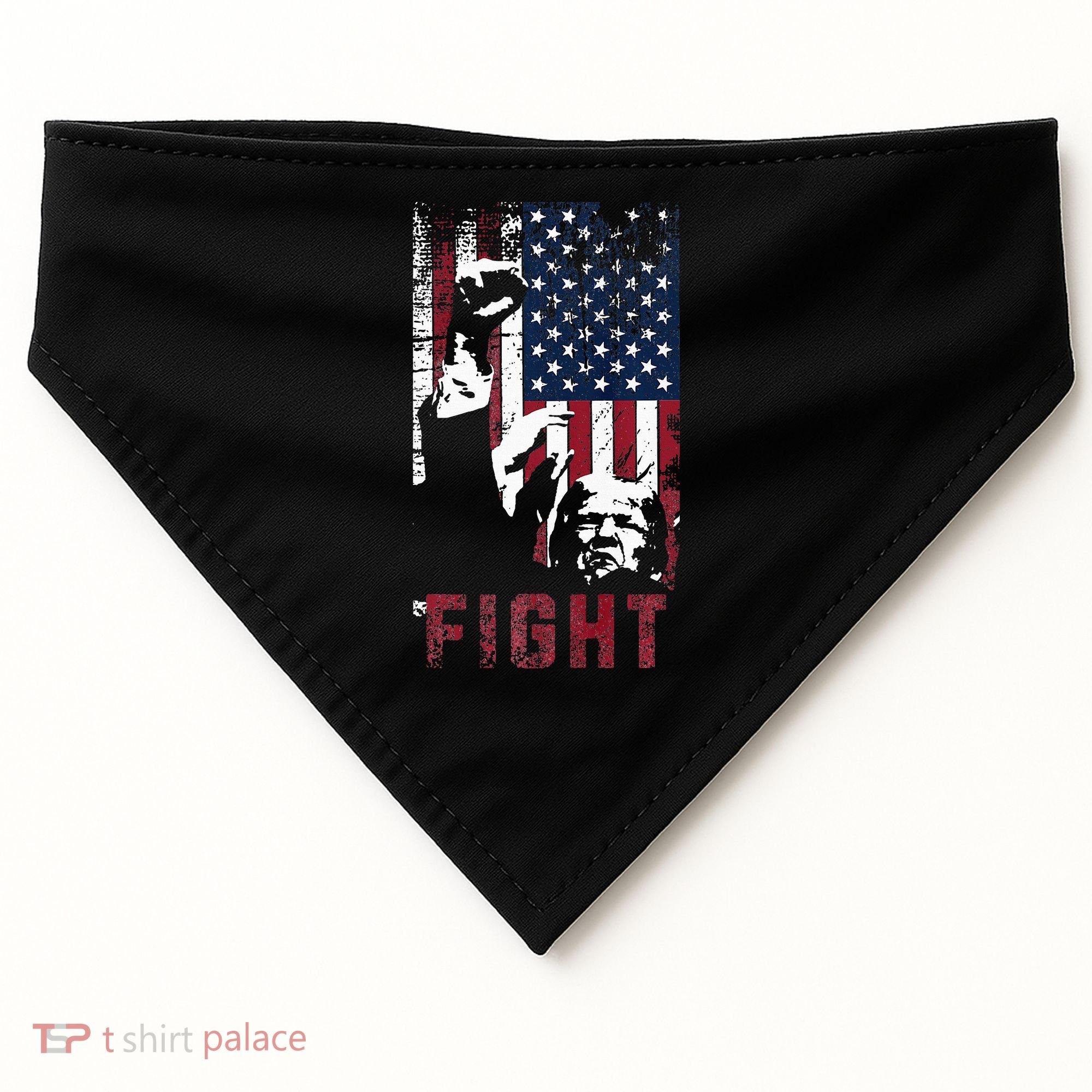Trump Fight Usa USA-Made Doggie Bandana