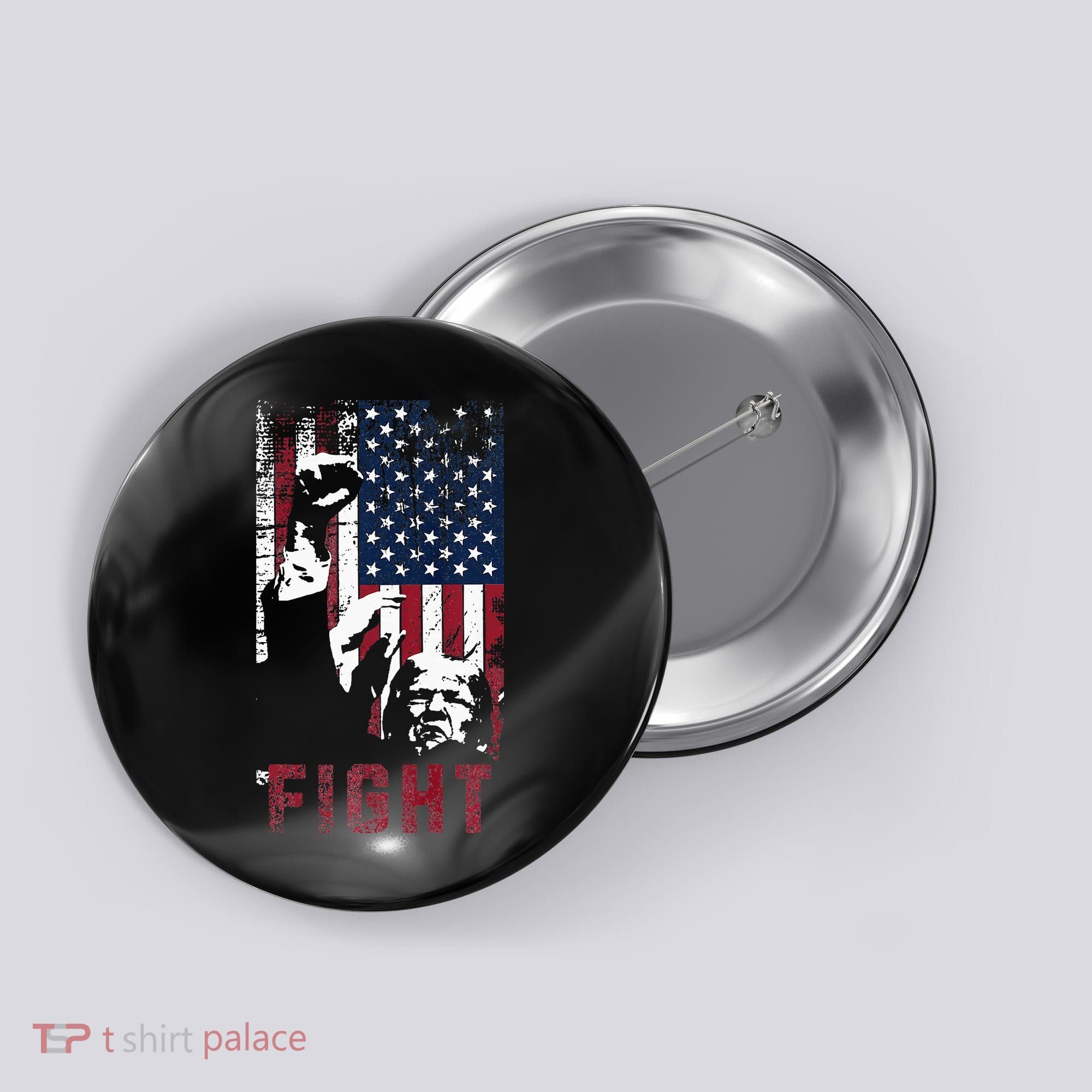 Trump Fight Usa Button