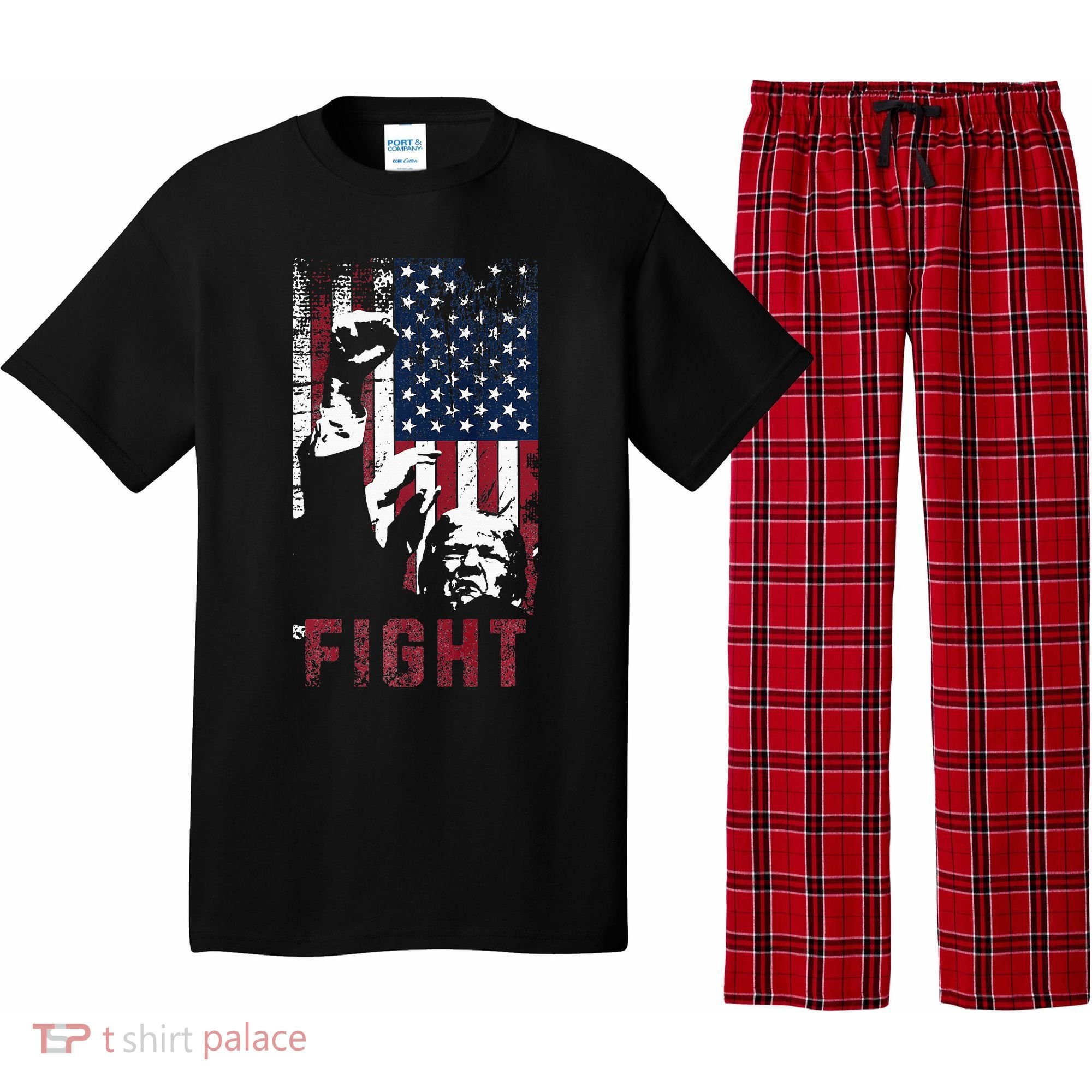 Trump Fight Usa Pajama Set