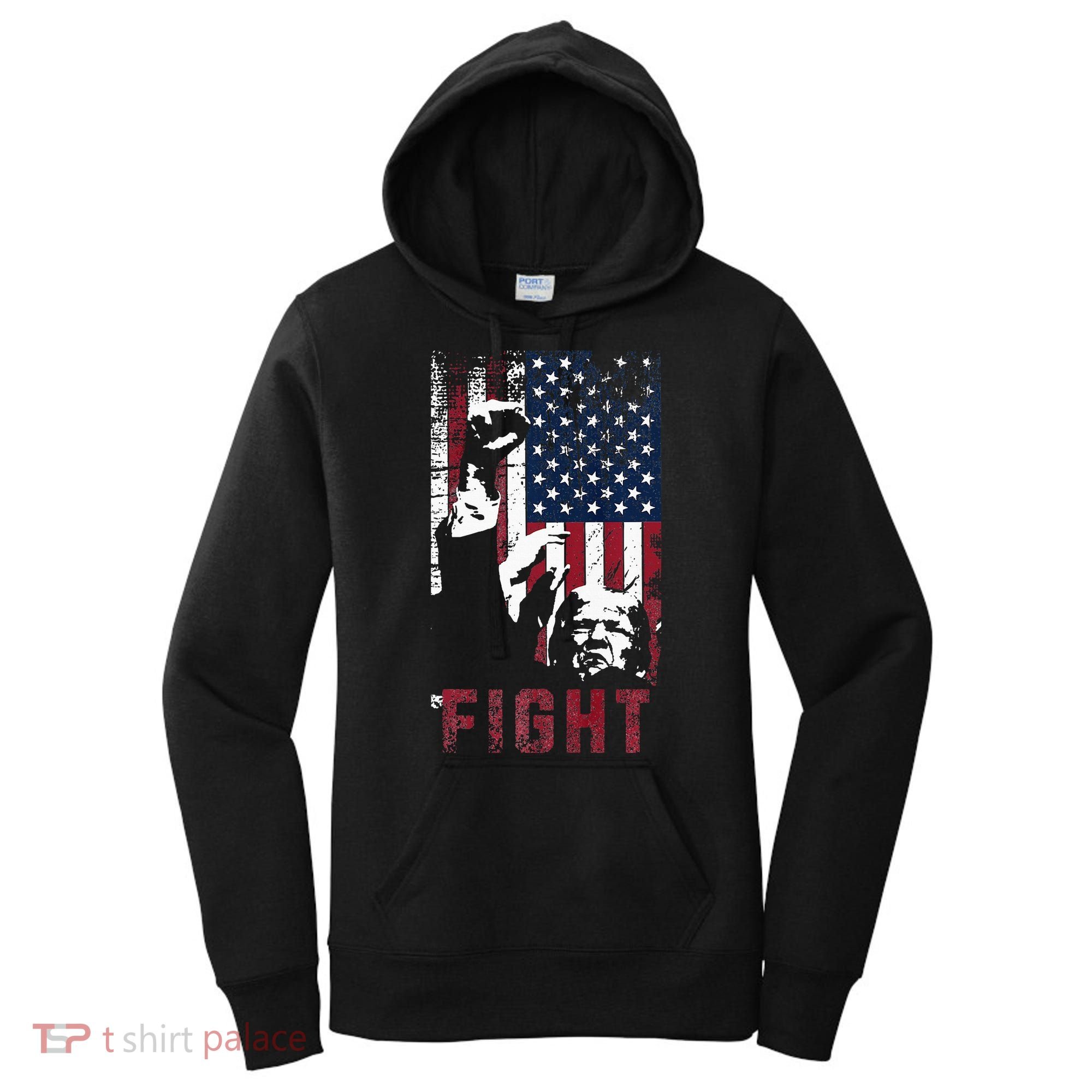 Trump Fight Usa Women's Hoodie