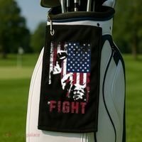 Trump Fight Usa Golf Towel thumb 2