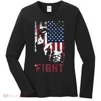 Trump Fight Usa Women's Long Sleeve Shirt thumb 0