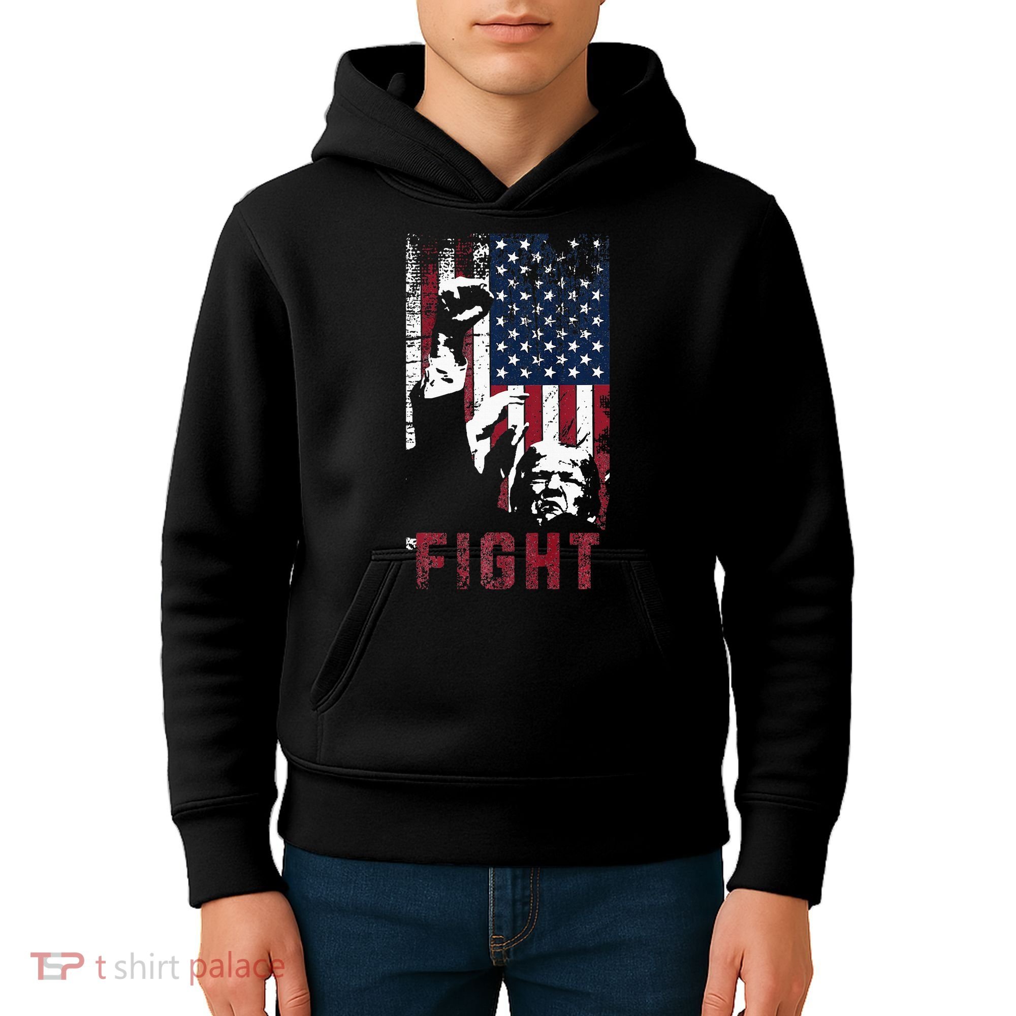 Trump Fight Usa Kids Hoodie