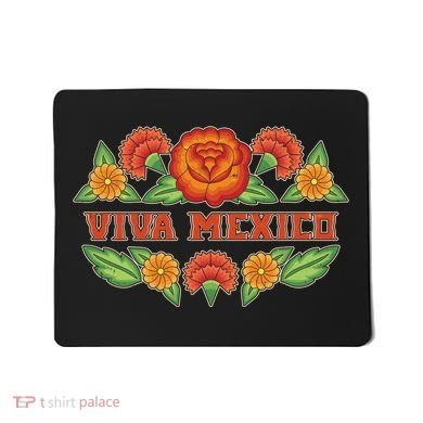 Traditional Floral Viva Mexico Mousepad