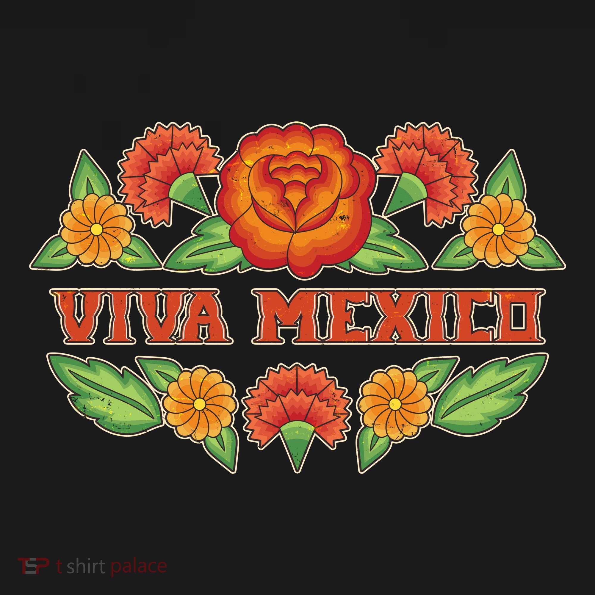 Traditional Floral Viva Mexico Mousepad