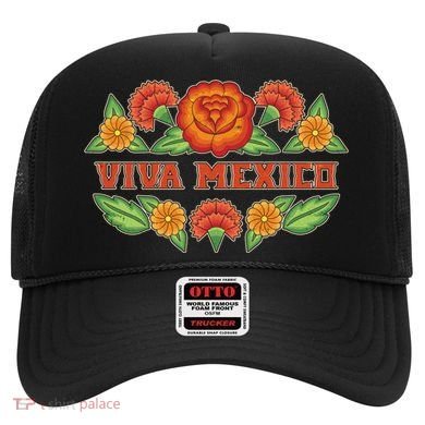 Traditional Floral Viva Mexico Hat