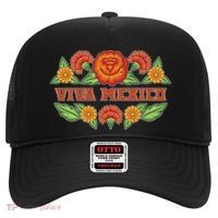Traditional Floral Viva Mexico Hat thumb 0
