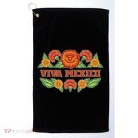 Traditional Floral Viva Mexico Golf Towel thumb 0