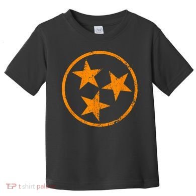 Tennessee Flag Vintage Grunge Distressed Graphic Toddler T-Shirt