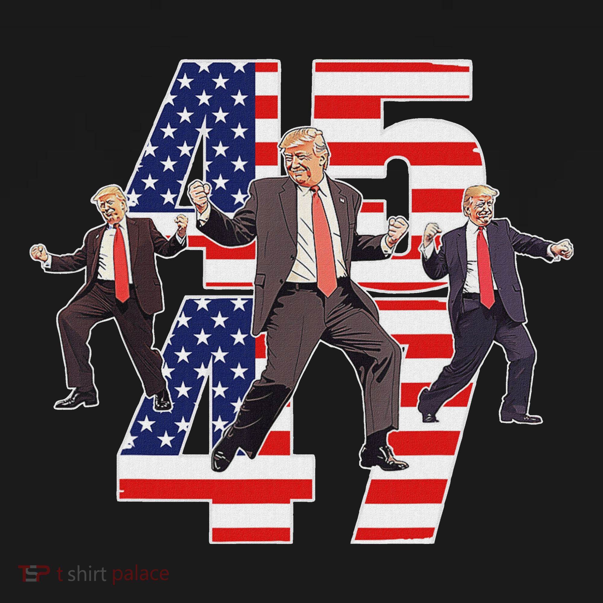 Trump Funny Victory Dance Trump Dancing America 47 Women's Hoodie