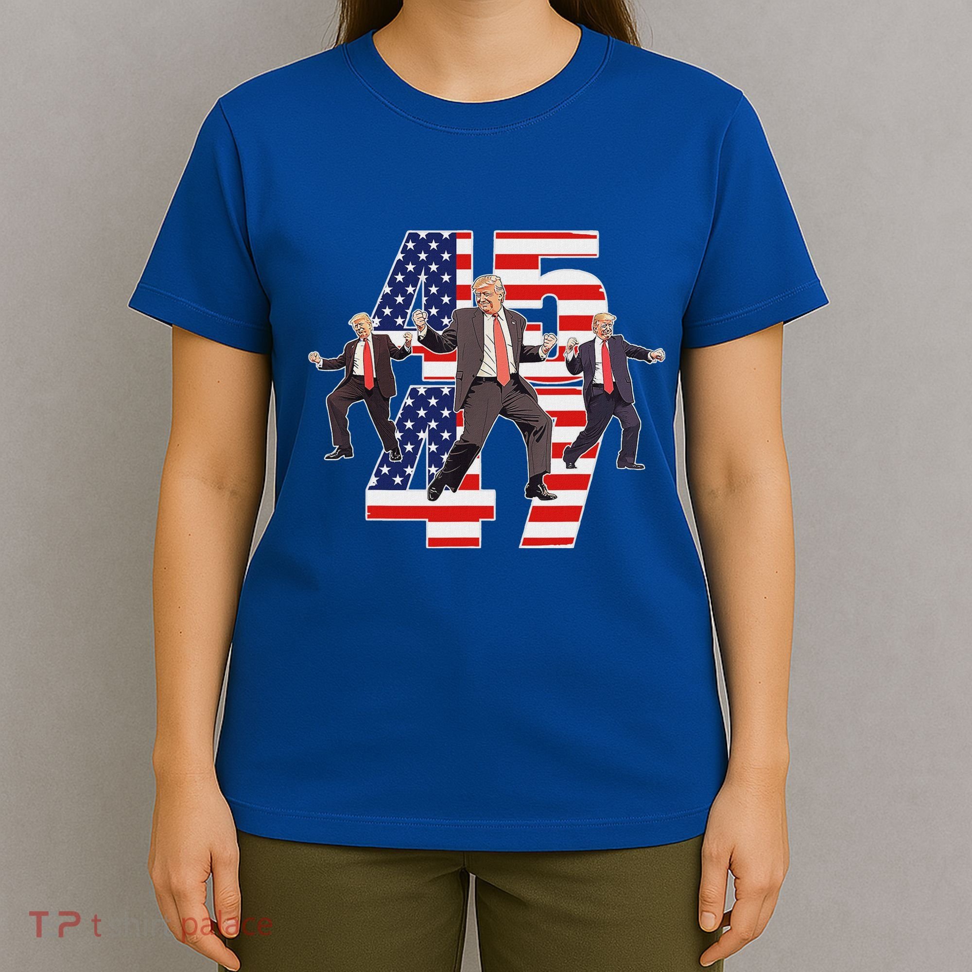 Trump Funny Victory Dance Trump Dancing America 47 T-Shirt