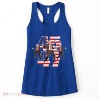 Trump Funny Victory Dance Trump Dancing America 47 Women's Tank Top thumb 0