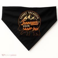 Tennessee Family Vacation 2026 Wilderness Bear USA-Made Doggie Bandana thumb 0