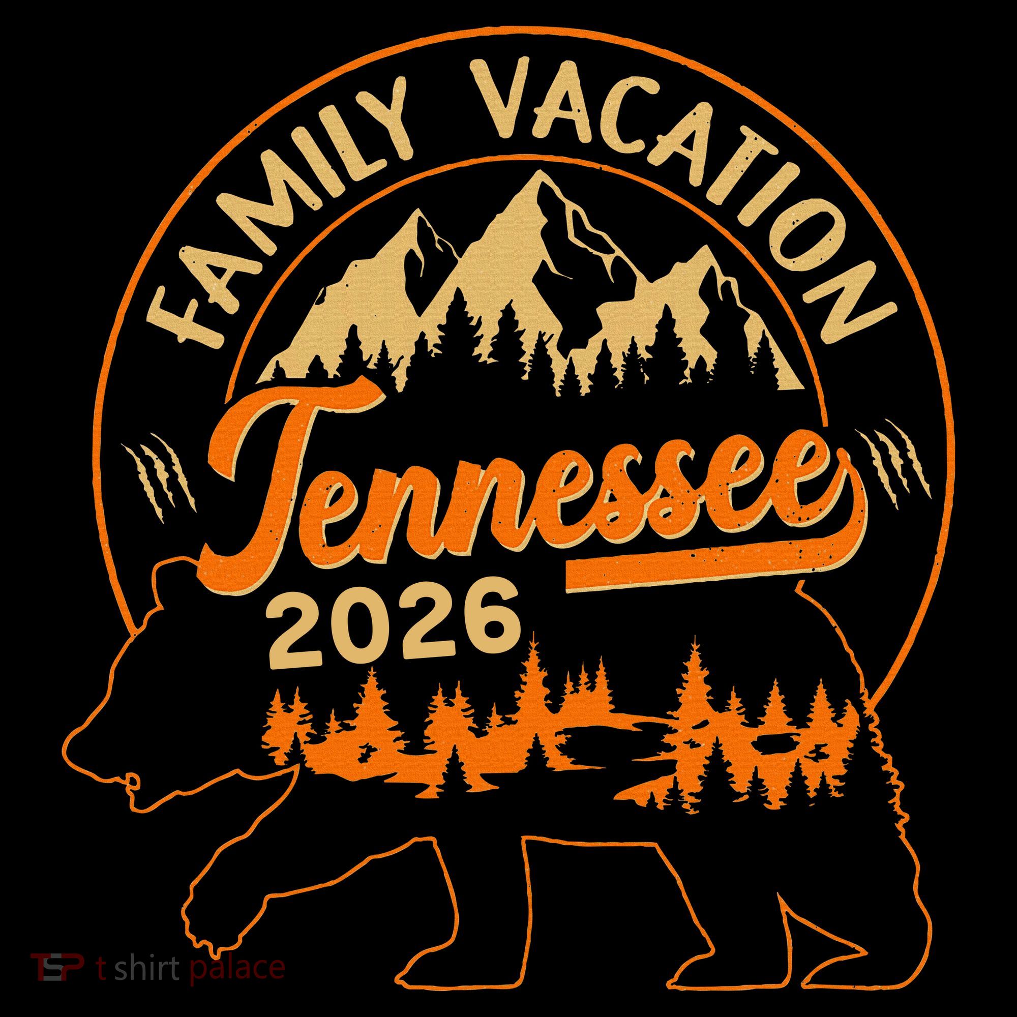 Tennessee Family Vacation 2026 Wilderness Bear Coffee Mug
