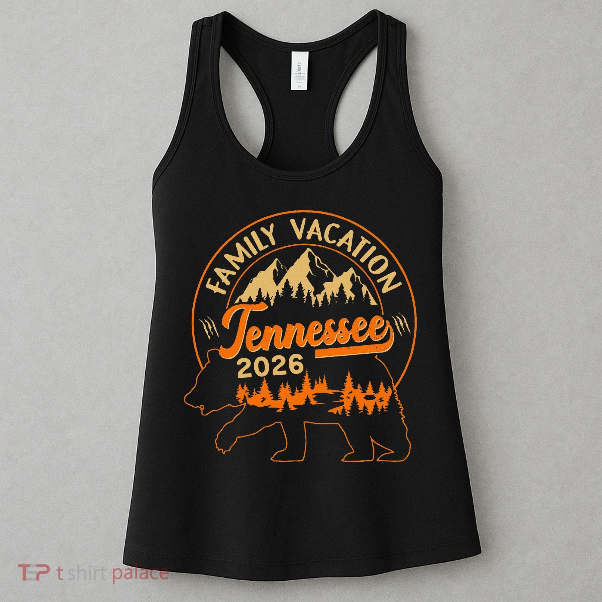 Tennessee Family Vacation 2026 Wilderness Bear Women's Tank Top